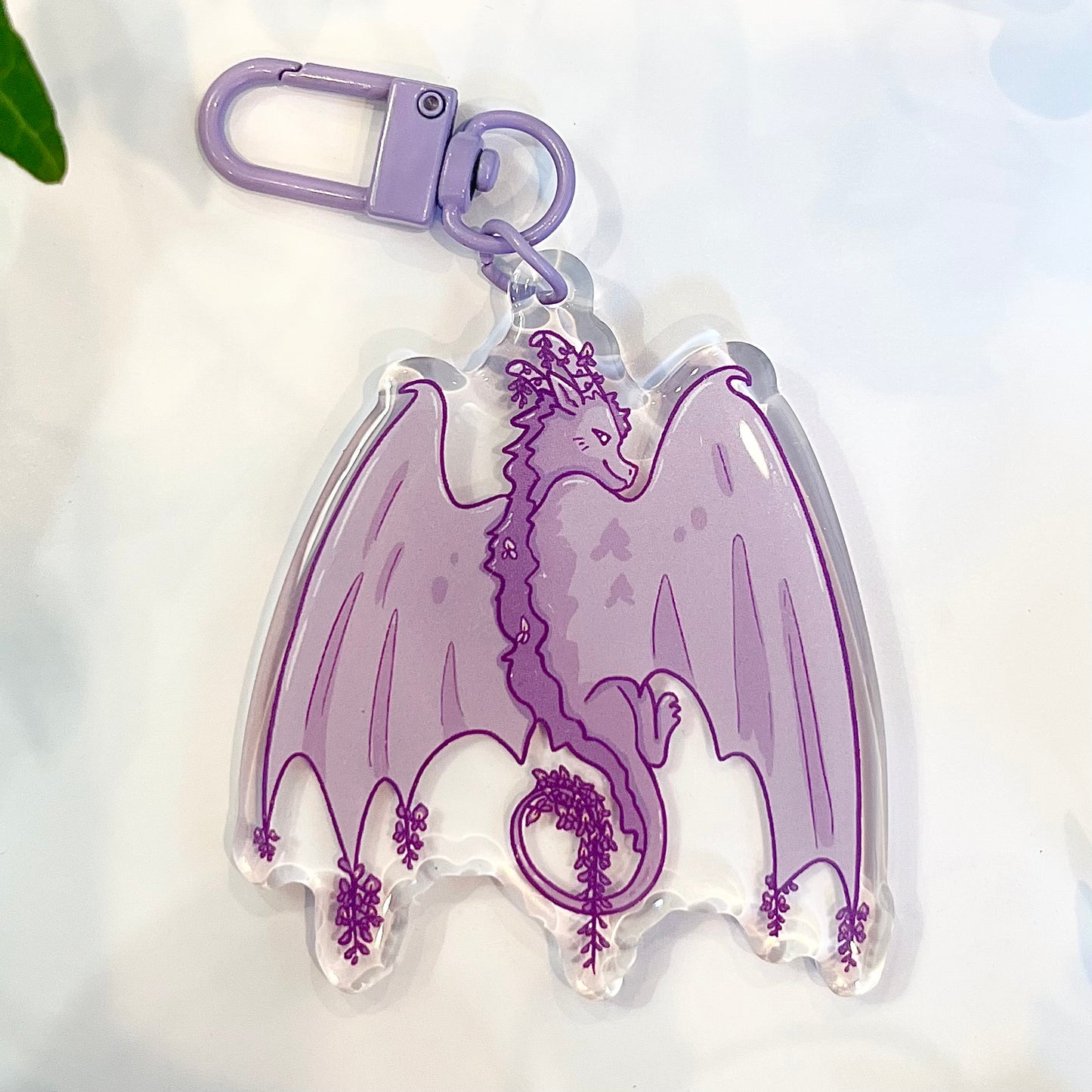 Wisteria Dragon Keychain