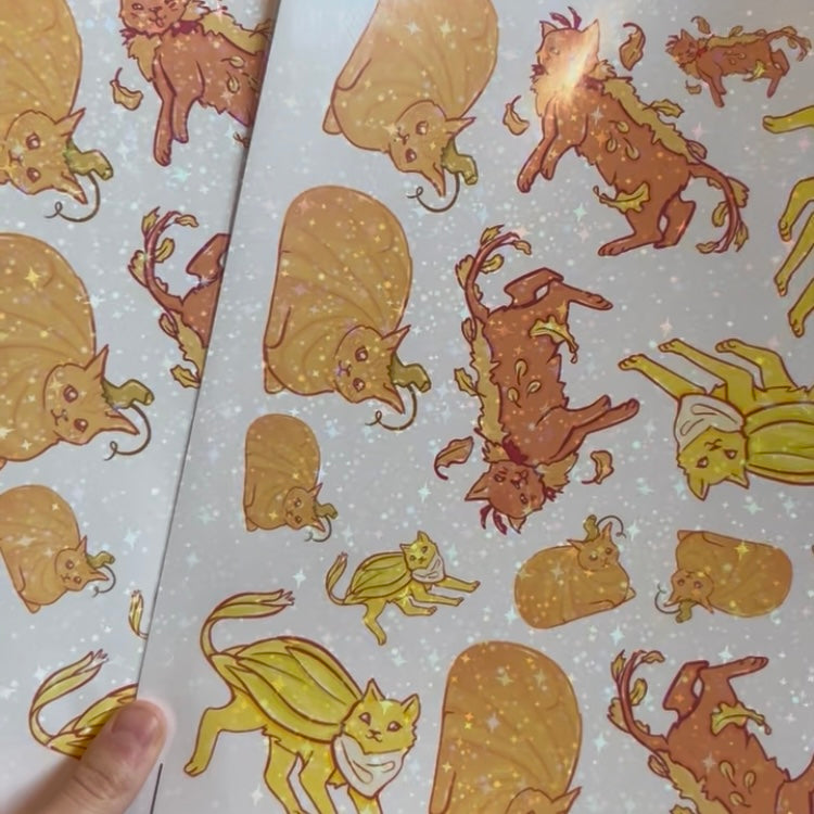 Fall Cats Sticker Pack
