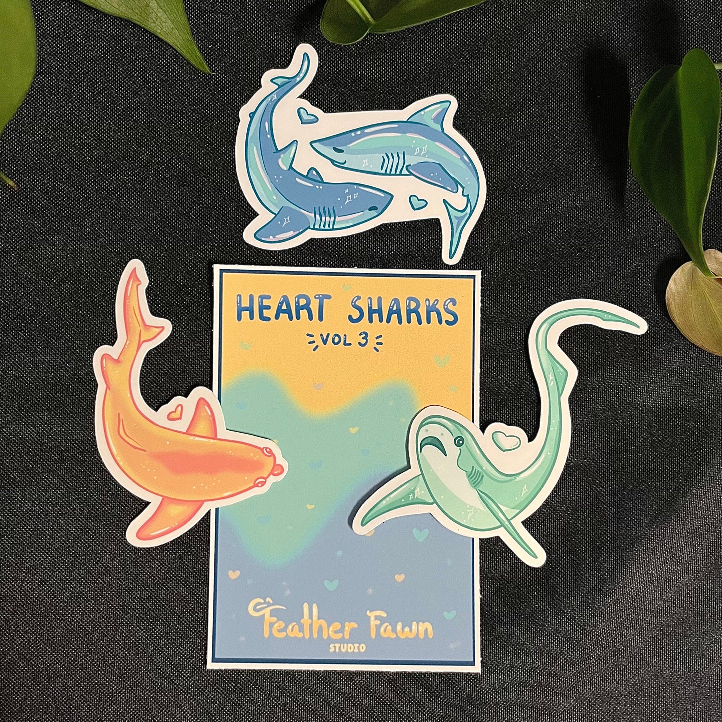 Heart Sharks Volume 3 Die-Cut Stickers!