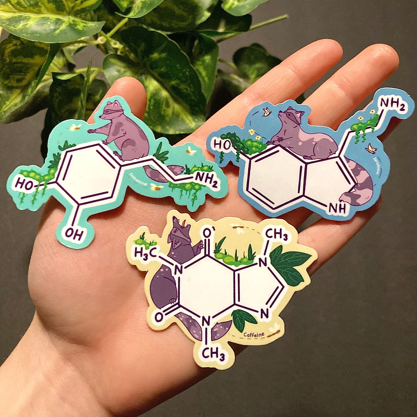 Chemical Raccoon Sticker Pack