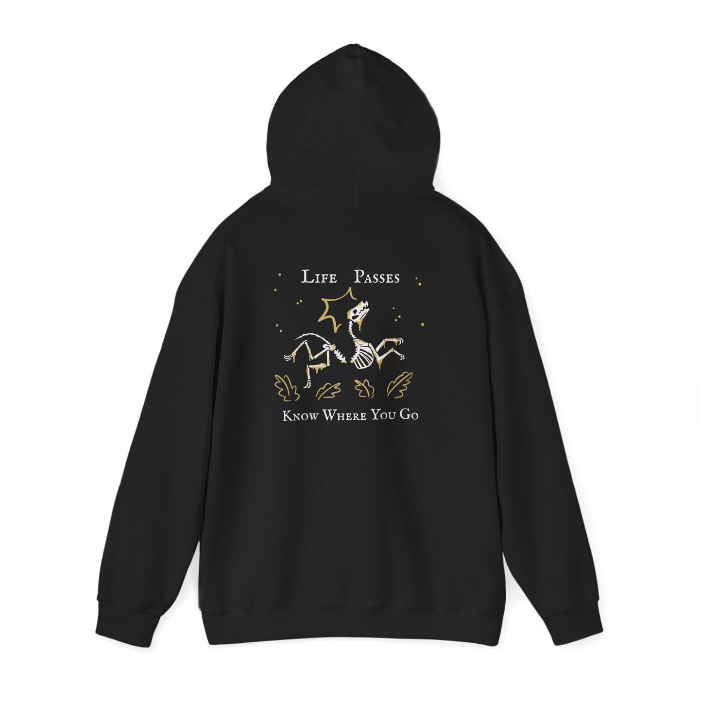 Life Passes Know Where You Go Wolf Hoodie