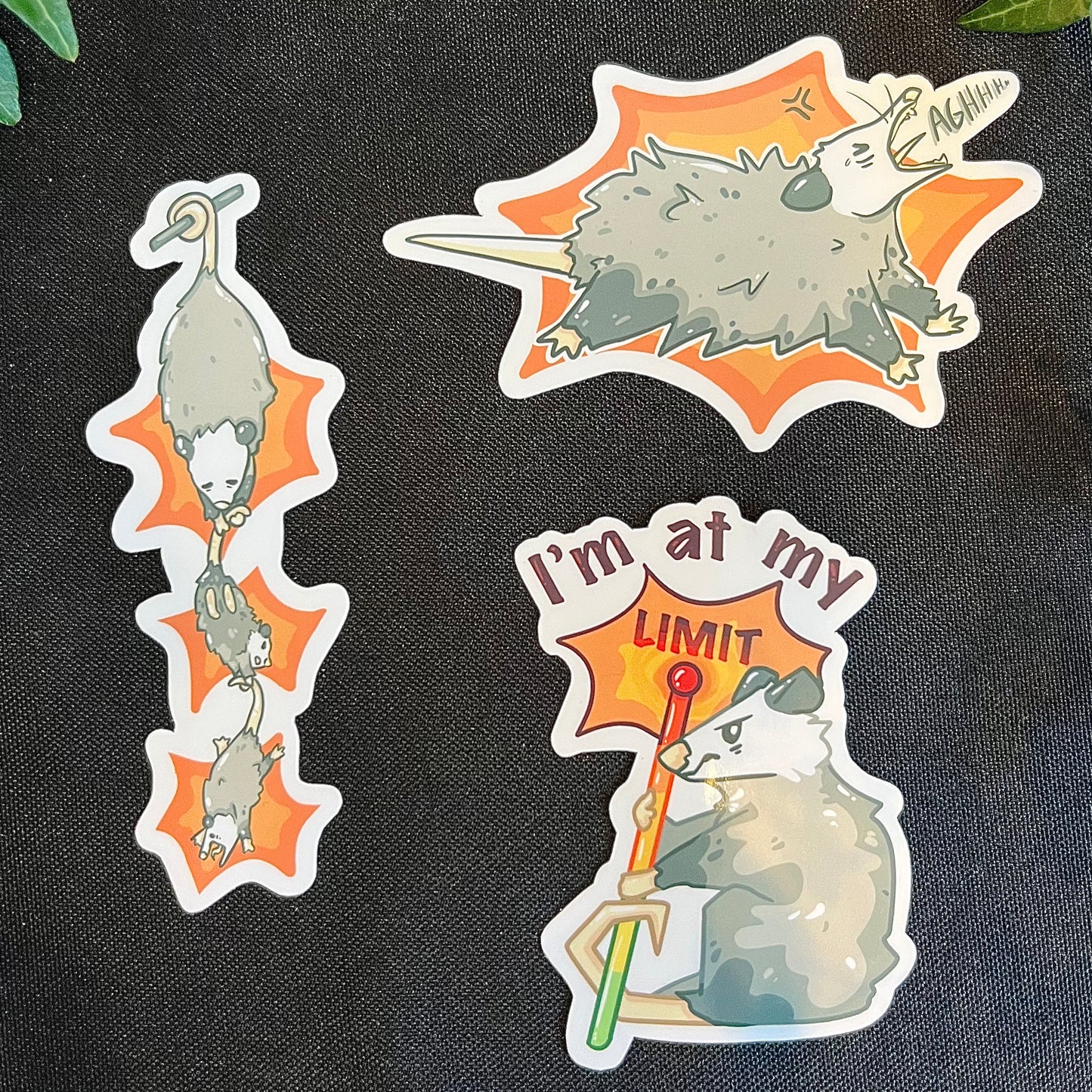 Crash Out Possum Sticker Pack