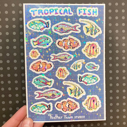 Tropical Fish Sticker Sheet