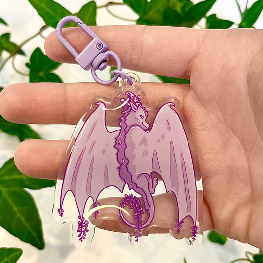 Wisteria Dragon Keychain