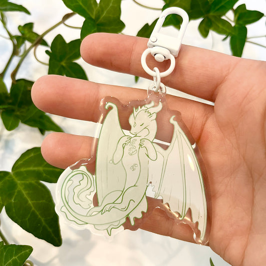 Lily of the Valley Dragon Keychain