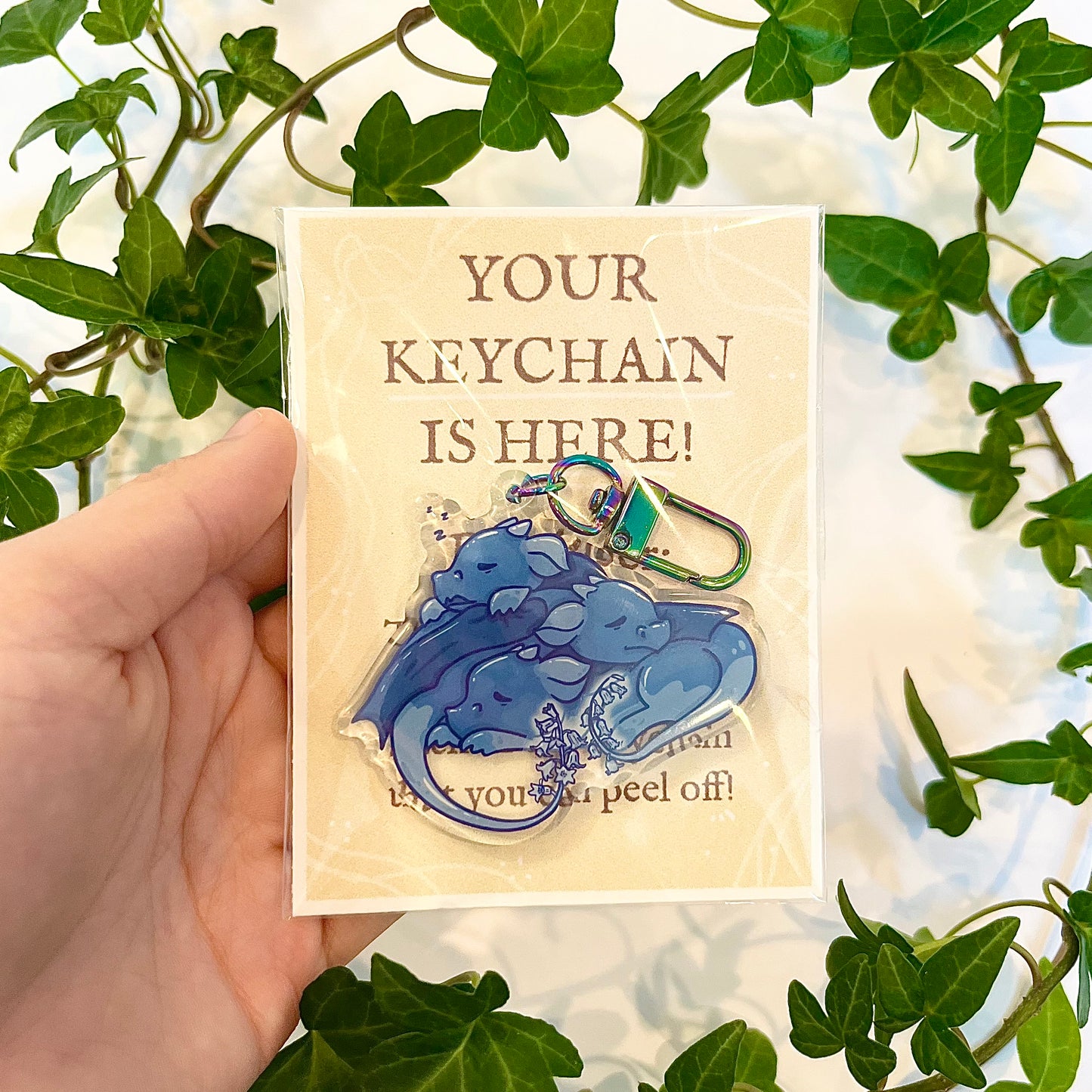 Lily of the Valley Dragon Keychain