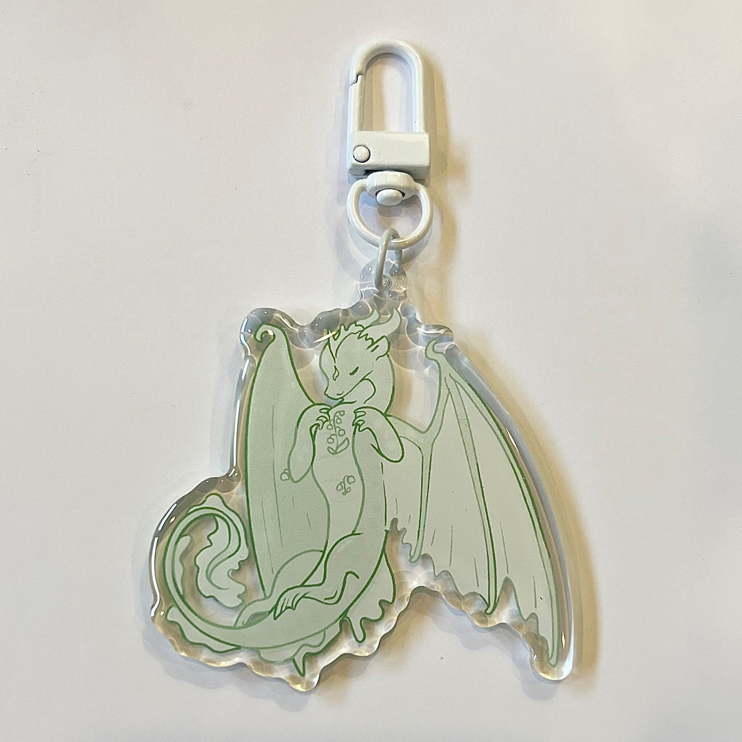 Lily of the Valley Dragon Keychain