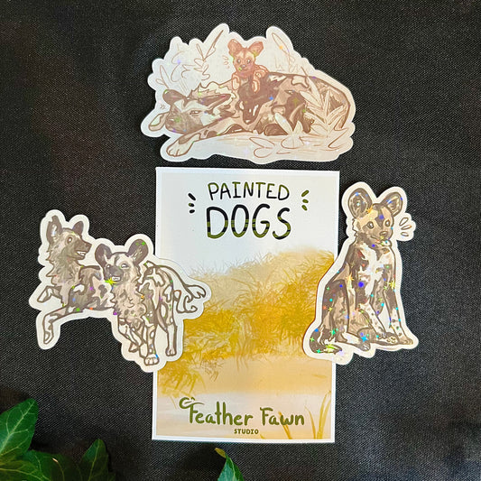 Painted Dogs Sticker Pack