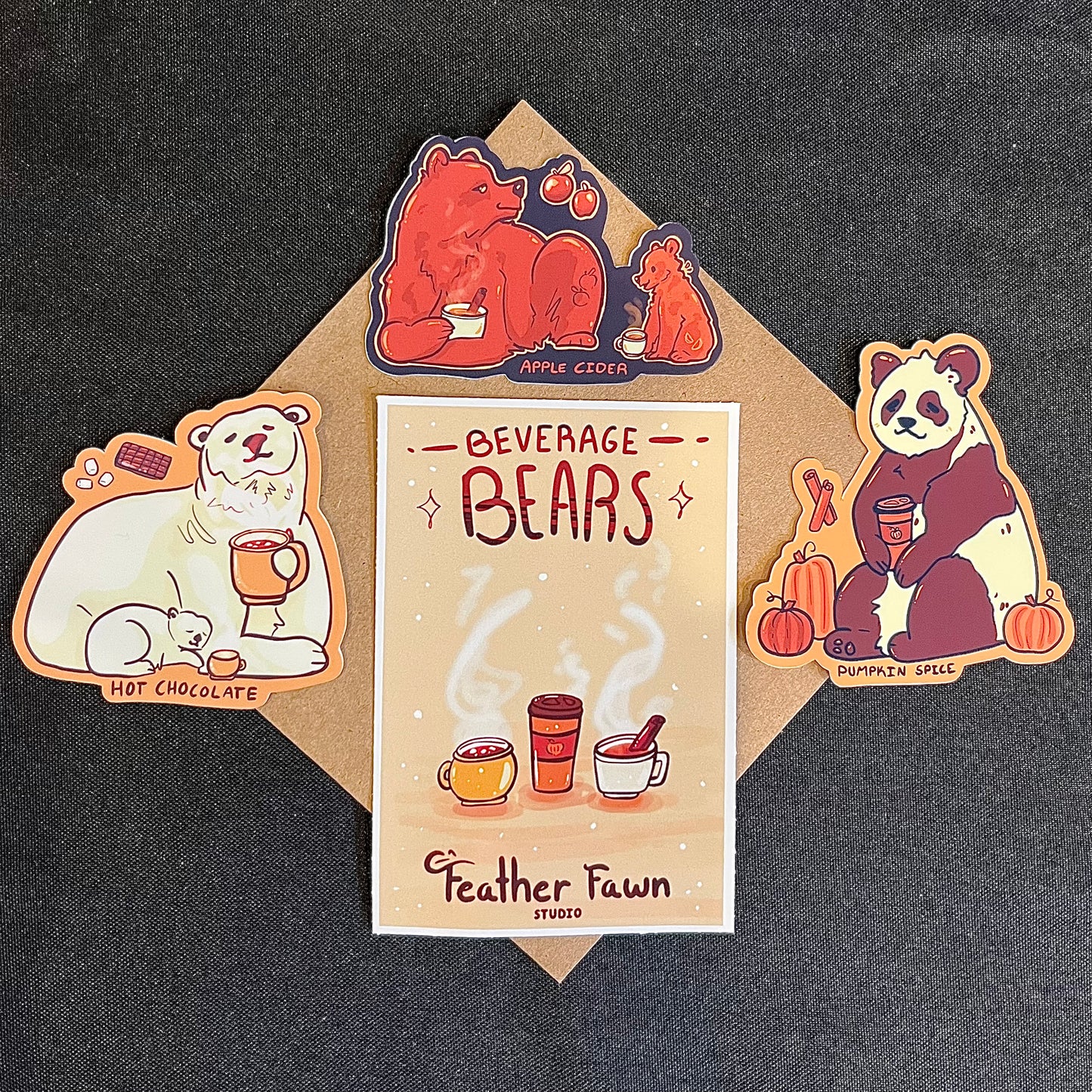 Beverage Bears Sticker Pack