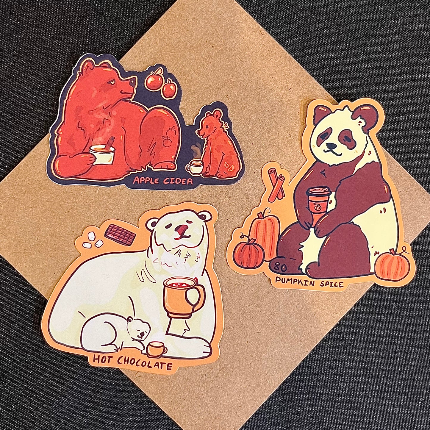 Beverage Bears Sticker Pack