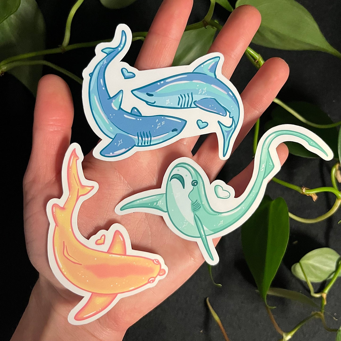Heart Sharks Volume 3 Die-Cut Stickers!