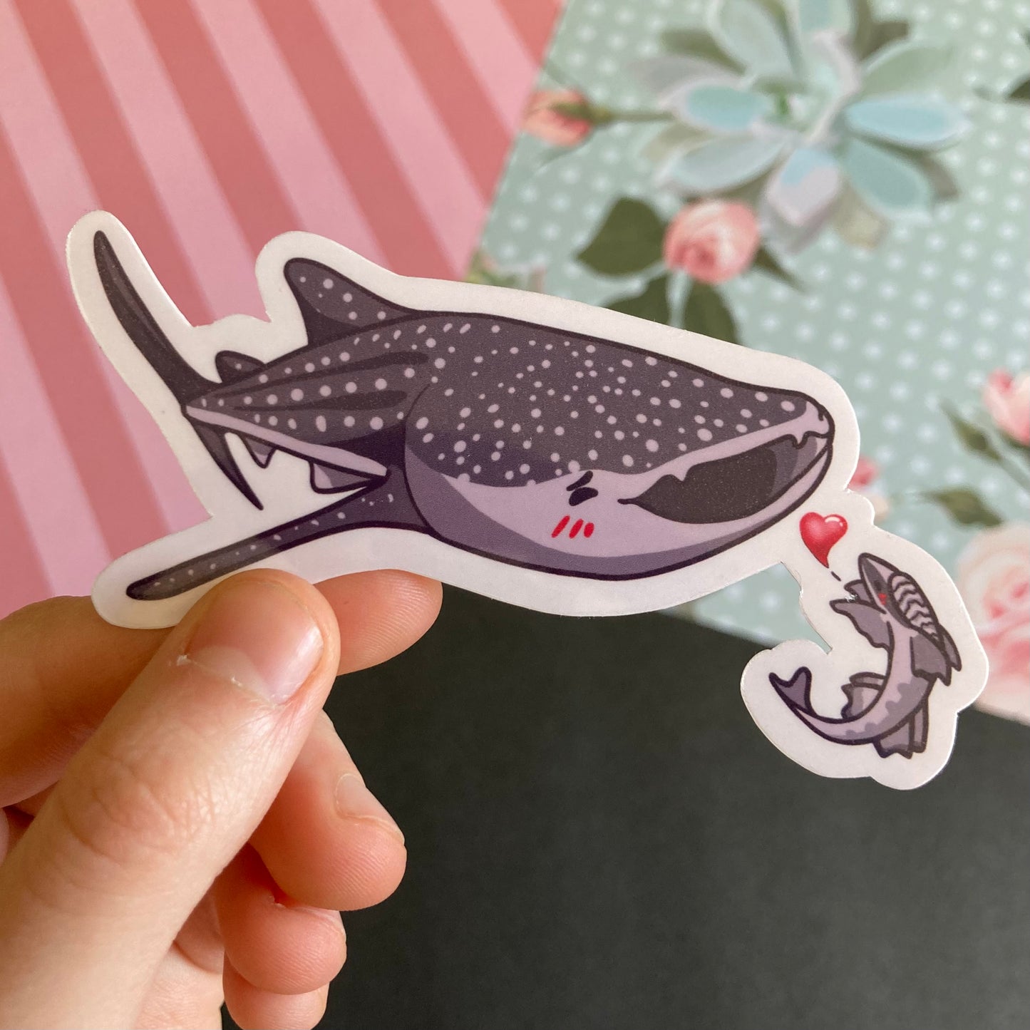 Heart Sharks Die-Cut Stickers