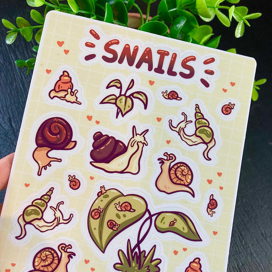 Snails Sticker Sheet!