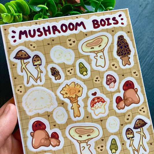 Mushroom Bois Sticker Sheet