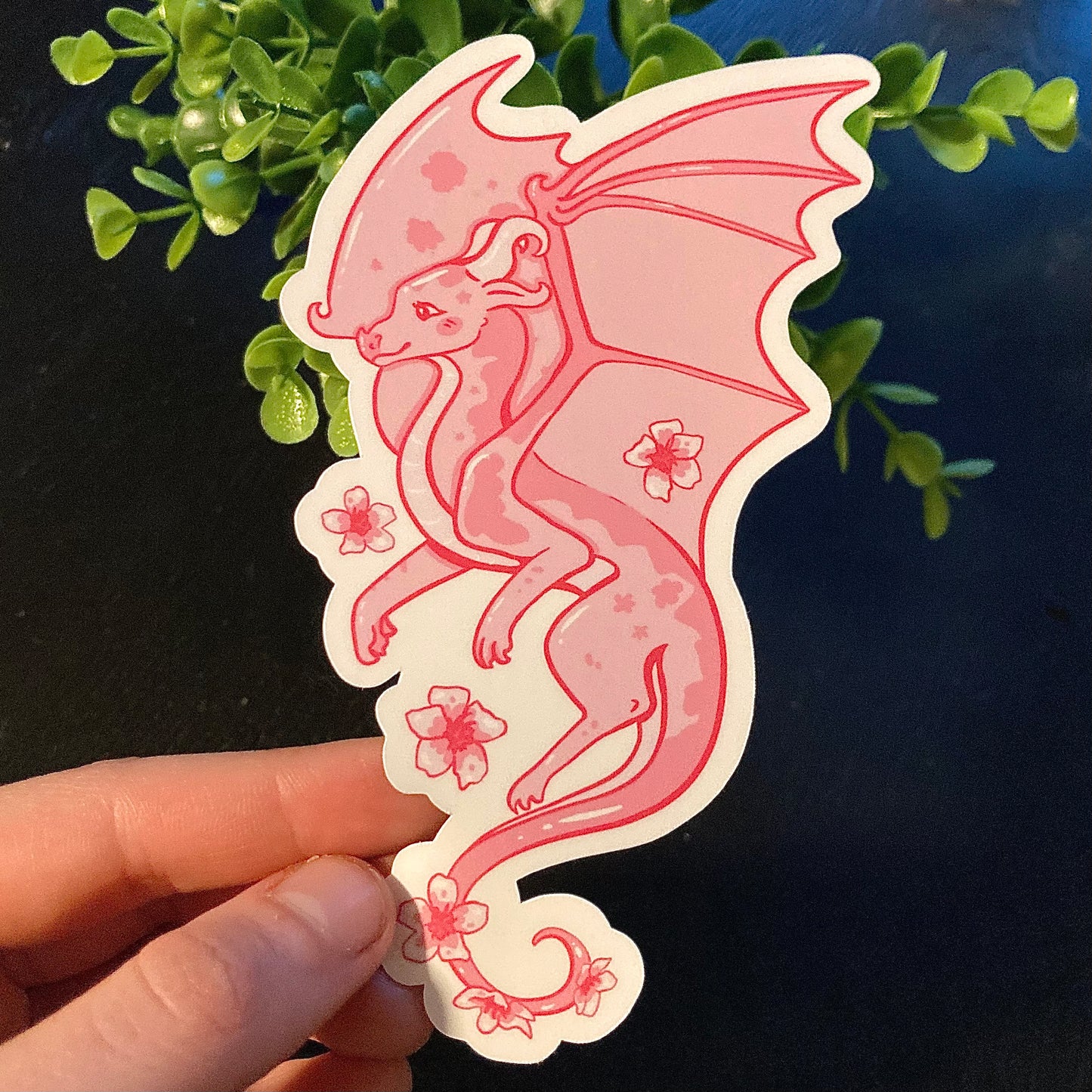 Rainbow Flower Dragon Stickers