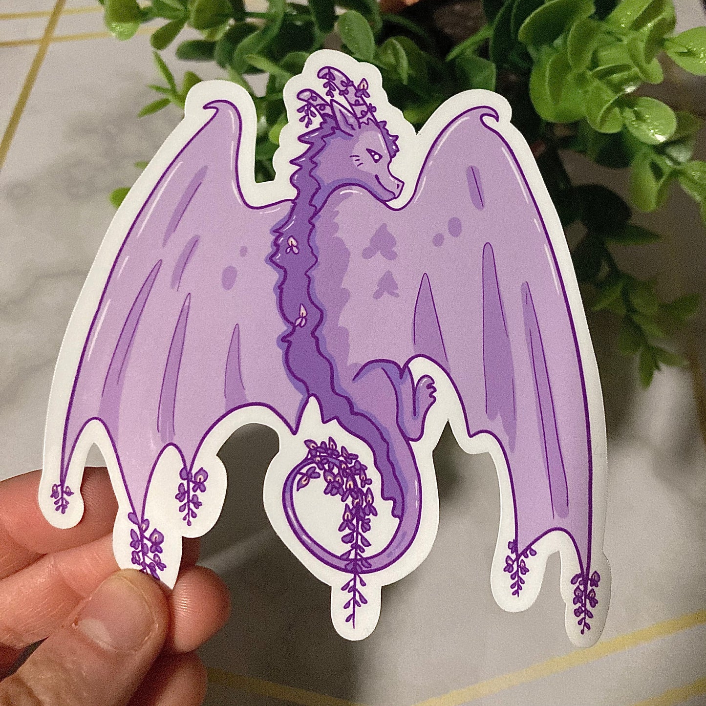 Rainbow Flower Dragon Stickers