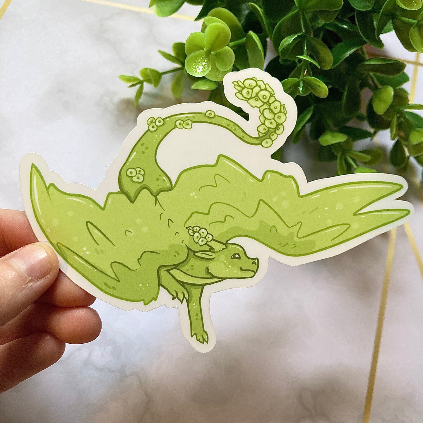 Rainbow Flower Dragon Stickers