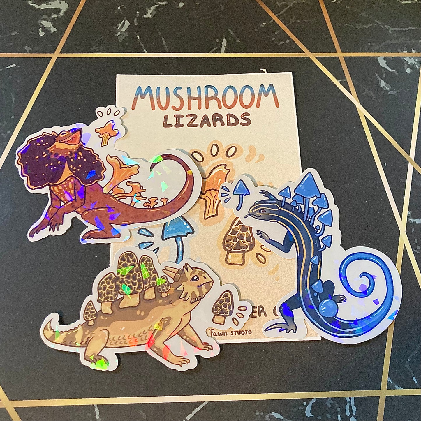 Mushroom Lizards Sticker Pack