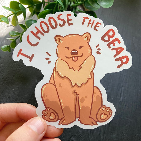 I Choose The Bear Sticker