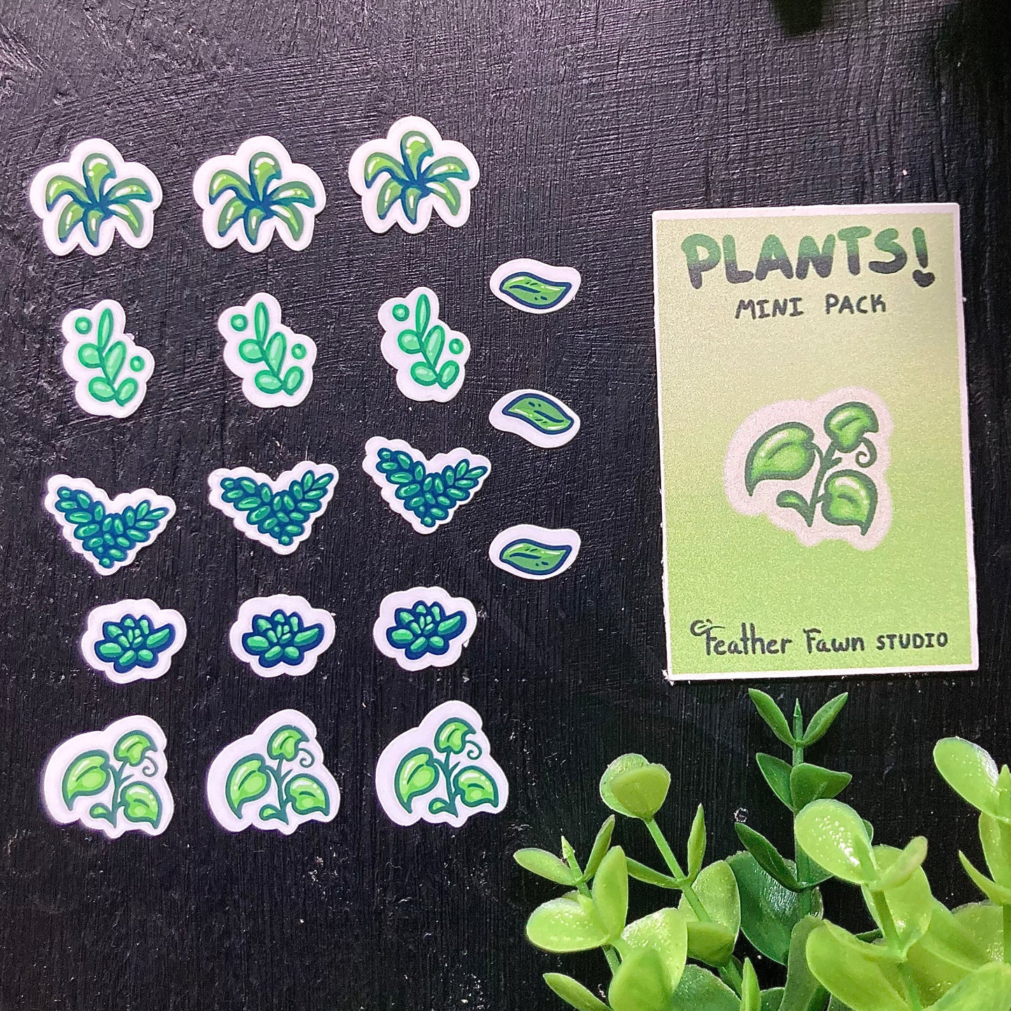 PLANTS Mini Sticker Pack (16 Mini Stickers)