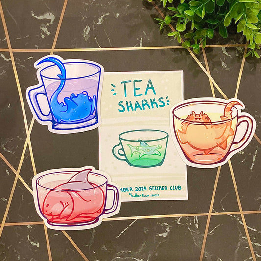 Tea Sharks Sticker Pack