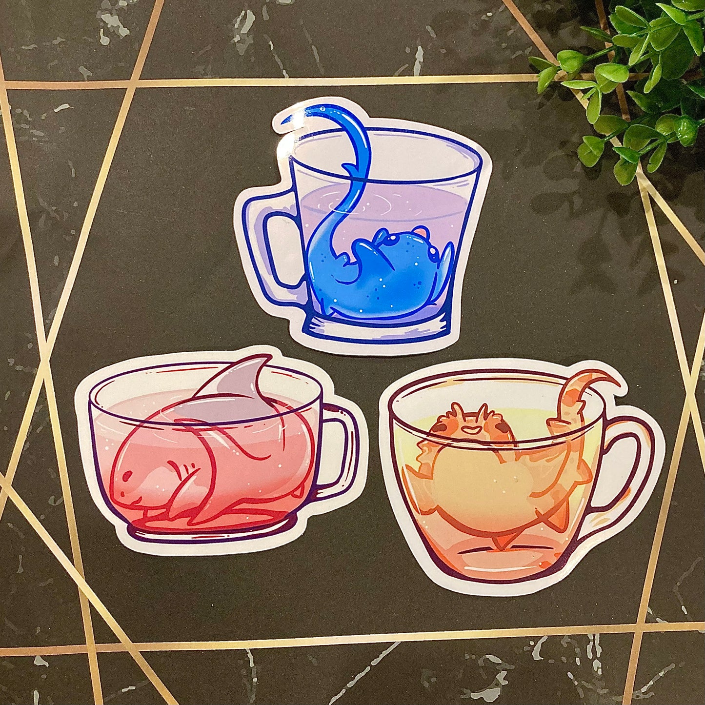 Tea Sharks Sticker Pack