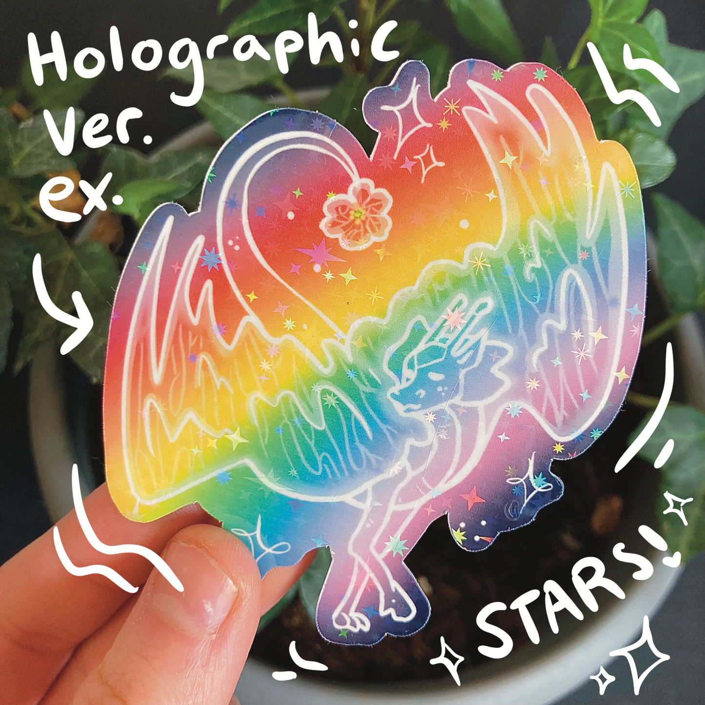 Rainbow Flower Dragon Volume 2 Stickers!